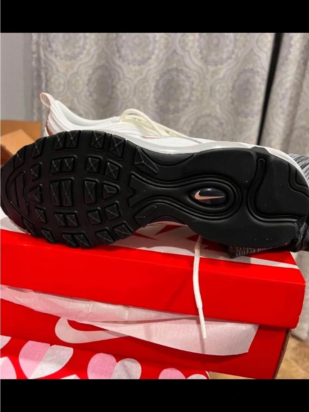 Nike Kids' Air Max 97 in White and Rose Gold